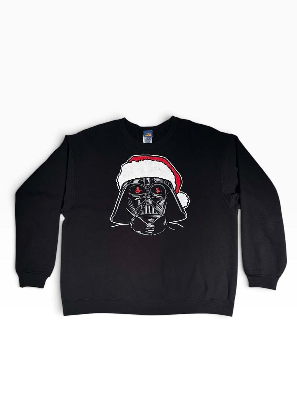 Star Wars Darth Vader Santa Hat Christmas Black Crewneck Sweatshirt XL